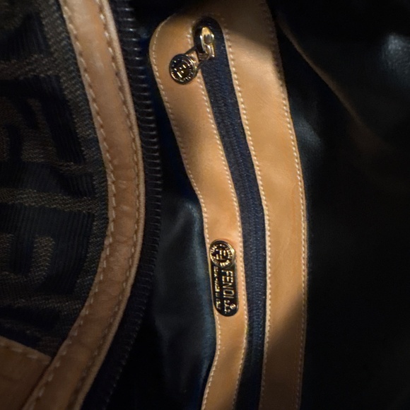 Fendi Black and Tan Tote Bag Authentic - Picture 11 of 16